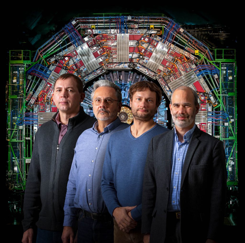 UNL CMS Team in front of the Large Hadron Collider 