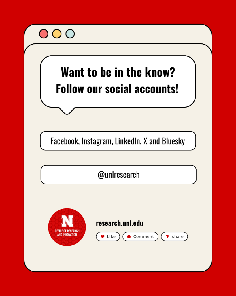 Follow our social accounts! @unlresearch on Facebook, Instagram, LinkedIn, X and Bluesky