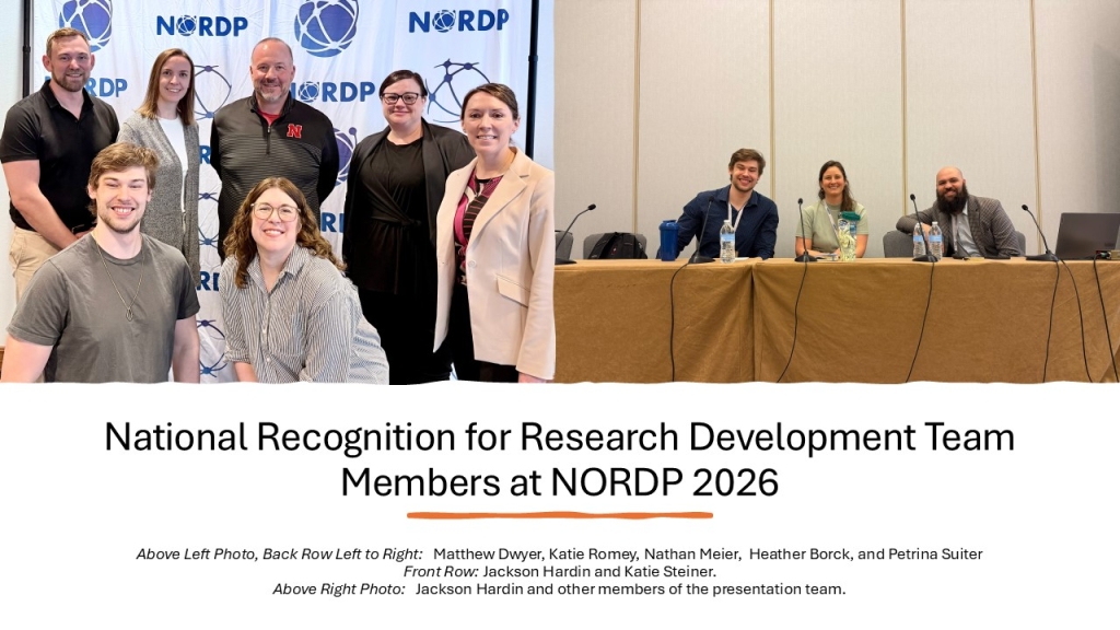National Recognition for Research Development Team Members at NORDP 2026