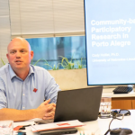 Cody Hollist at desk