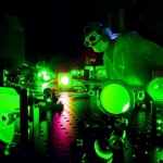 researcher working in Extreme Light Laboratory