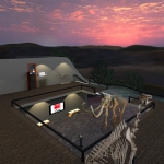 image of courtyard in "Expedition Nebraska: A Natural History VR Experience"