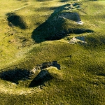 Nebraska Sandhills aerial shot