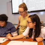 Katrina Jagodinsky with undergrads Kasha Appleton and Natalie Lucas