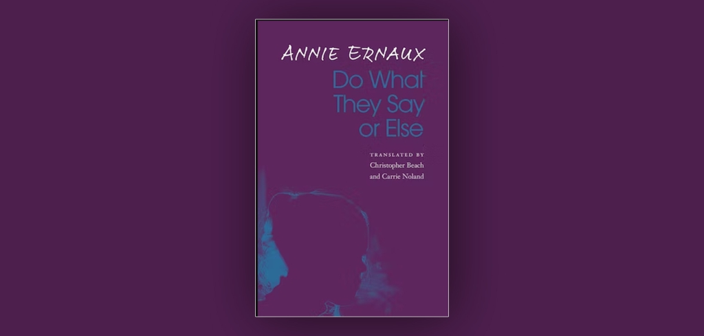 Purple book cover with Blue lettering.