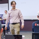 Nathan Conner in classroom