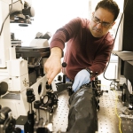 Postdoctoral researcher Mohammadjavad Dowran and diamond quantum sensing microscopes