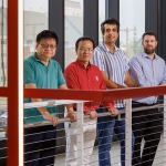 Engineering researchers Yongfeng Lu, Bai Cui, Piyush Grover and Keegan Moore