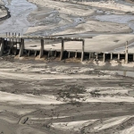 Dam burst after flood