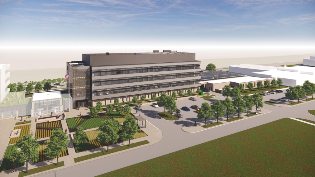 architect's rendering of USDA precision ag center