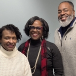 Lorna Dawes, associate professor in University Libraries; Charlene Maxey-Harris, associate dean of libraries; and John Goodwin, Malone Center director.