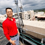 Qiang Liu on rooftop