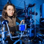 Yanan (Laura) Wang in her lab