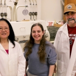 Small grains researchers in lab