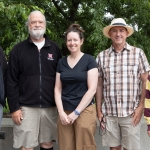 research team studying toxic algae