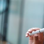 woman vaping